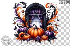 Halloween Window Sublimation - Clipart PNG Bundle Product Image 5