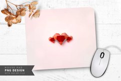 Geometric Pastel Hearts Mouse Pad PNG Design Product Image 1