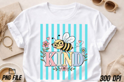 Be Kind Bee Preppy Striped PNG Product Image 4