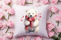 Valentines Day Bear Sublimation Clipart, Valentines Day PNG Product Image 4