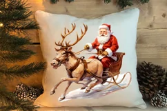 Christmas Sleigh Sublimation Clipart, Christmas PNG Product Image 4