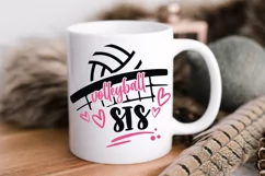 Volleyball sister svg, SVG files for cricut, laser cut files Product Image 3