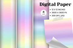 Rainbow Watercolor Background Abstract Digital Paper_70 Product Image 1