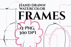 Watercolor Frames PNG Product Image 1