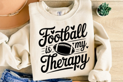 Football is my therapy Svg | Game Day Svg | Shirt Svg Product Image 4