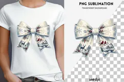 Christmas winter bow png design for T-shirts Product Image 4