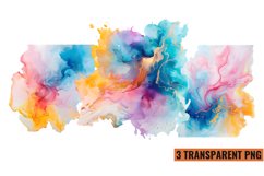 Watercolor Splashes Background Clipart , PNG Product Image 1