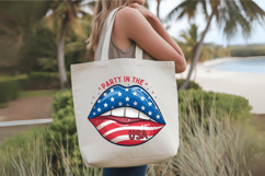 Party in the USA Lips 4th of July PNG Sublimation Design Product Image 4