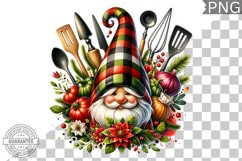 Christmas kitchen Gnome Sublimation - Clipart PNG Design Product Image 1