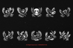 10 Bundle Dark Art Cockfighting Cock Rooster Angry Chicken Product Image 6