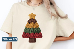 Crochet Yarn Christmas Tree PNG, Christmas tree PNG Product Image 4