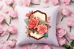 Vintage Valentines Day Flowers Clipart Product Image 4