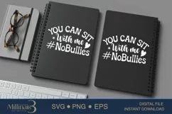 You Can Sit With Me #NoBullies SVG PNG Sublimation|Bullying Product Image 4
