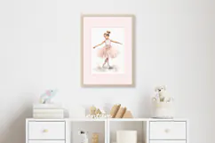 Watercolor Ballerina Baby Print Wall Art Product Image 4