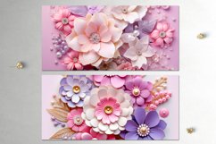 3 D papercut pink flowers | 16 Sublimation Mug designs, JPG Product Image 4