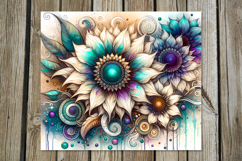 Fairy sunflowers | straight skinny tumbler sublimation Product Image 4