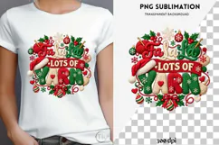Christmas crochet png design for T-shirts Product Image 4