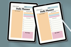 Pastel Daily Planner Canva Template | Editable Printable Product Image 4