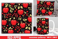 Red Apple Pattern Digital Papers Product Image 1