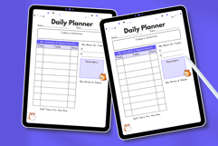 Cute Productivity Daily Planner Template Editable Canva Product Image 4