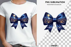 Christmas winter bow png design for T-shirts Product Image 4