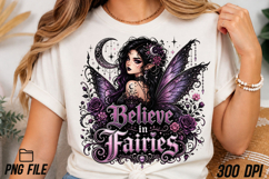 Believe in Fairies Gothic Fairy PNG Product Image 4