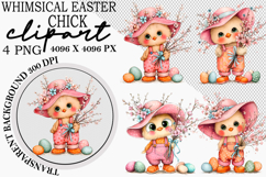 Whimsical Easter Chick Clipart Product Image 1