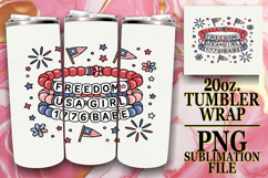 Cozy vibes 20oz tumbler wrap, Patriotic Product Image 1