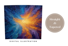 Abstract Tumbler Wrap, Art Tumbler Template Product Image 4