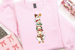Christmas Ducks PNG Clipart, Cute Stacked Ducks Sublimation Product Image 2