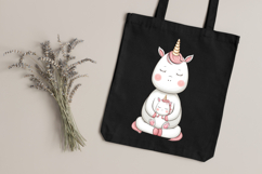 Quirky Unicorn Mom &amp; Baby Clipart PNG | 14 Unique Designs Product Image 4
