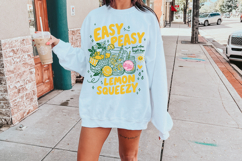 Easy Peasy Lemon Squeezy PNG, Preppy Coastal Summer Product Image 4