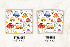 Watercolor Mushroom Tumbler Wrap| 20 oz tumbler Wrap Product Image 2