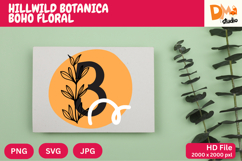 Hillwild Botanica Boho Floral Monogram Product Image 1