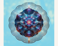 Kaleidoscope Wind Spinner PNG Bundle, Neon Spinner Product Image 7
