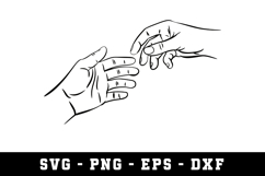 Hand Shake SVG | SVG Cut files | Cricut Product Image 1