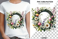 Spring wreath png design for T-shirts Product Image 4