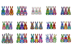 Diamond Easter Bunnies Stickers Product Image 4