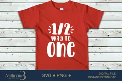 Half Way To One Svg , New born Auntie,Baby S Product Image 4