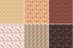 Autumn Seamless Digital Paper,Cozy Fall Pumpkin Leaf Pattern Product Image 4