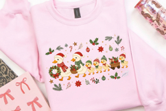 Christmas Duck Family PNG Sublimation Design, Xmas Ducklings Product Image 2
