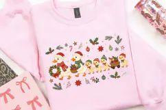 Christmas Duck Family PNG Sublimation Design, Xmas Ducklings Product Image 2