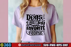 Dogs are my favorite people SVG, Dog Quotes SVG Product Image 2
