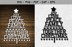 Christmas Tree For Paper and Laser SVG Template Design Product Image 1