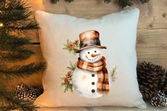 Gold Christmas Watercolor Clipart Sublimation, Christmas PNG Product Image 4