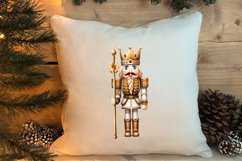 Gold Christmas Watercolor Clipart Sublimation, Christmas PNG Product Image 4