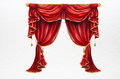 Vintage Christmas Cinema Clipart PNG Product Image 4