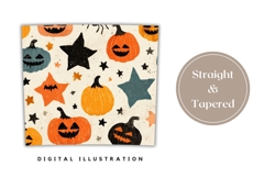 Cartoon Halloween Pumpkin Tumbler, Halloween Stars Tumbler Product Image 4