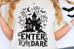 Enter If You Dare Svg, Scary Halloween Svg, Spooky Ghost Svg Product Image 5