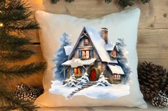 Christmas Houses Clipart Sublimation Product Image 4
